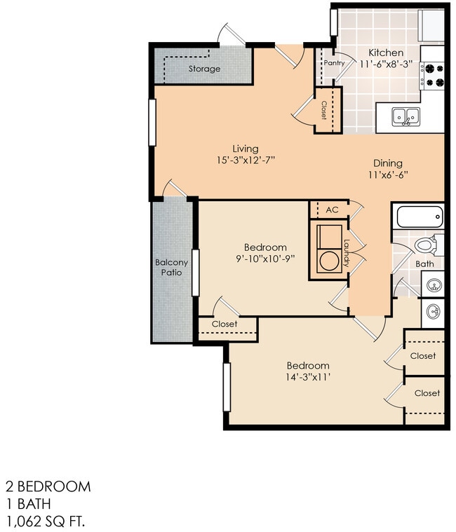 Floorplan - Shadow Forest Apartments