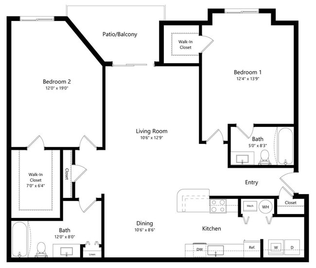 Floorplan - Eagle Run Apartments