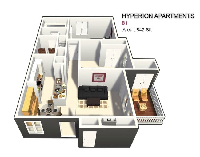 Two Bed / One Bath - Hyperion