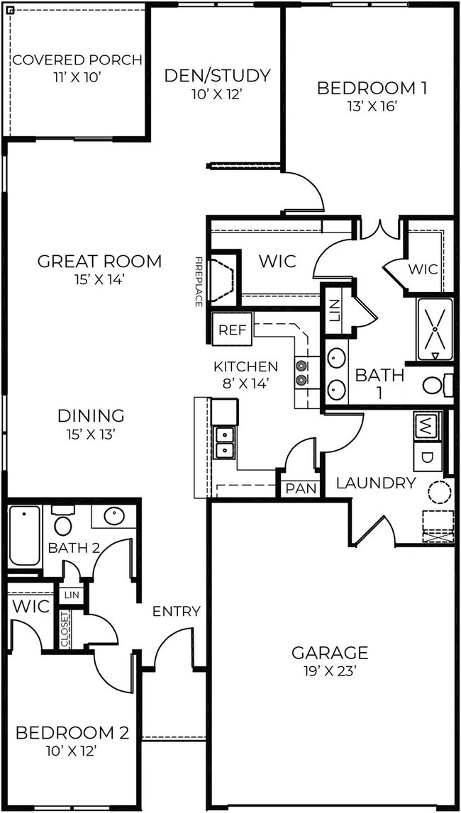 Charleston Floor Plan - Prairie Chase