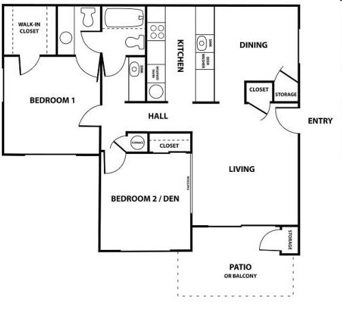 2BR/1.5BA - Meadowood Village Apartments