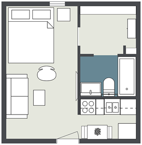 Floorplan - Courtyard Park Apartments