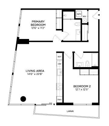 Floorplan - Lilia Waikiki