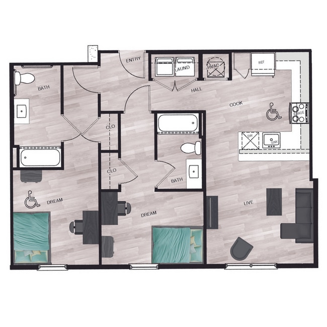 2BR/2BA - B4 - Junction 49