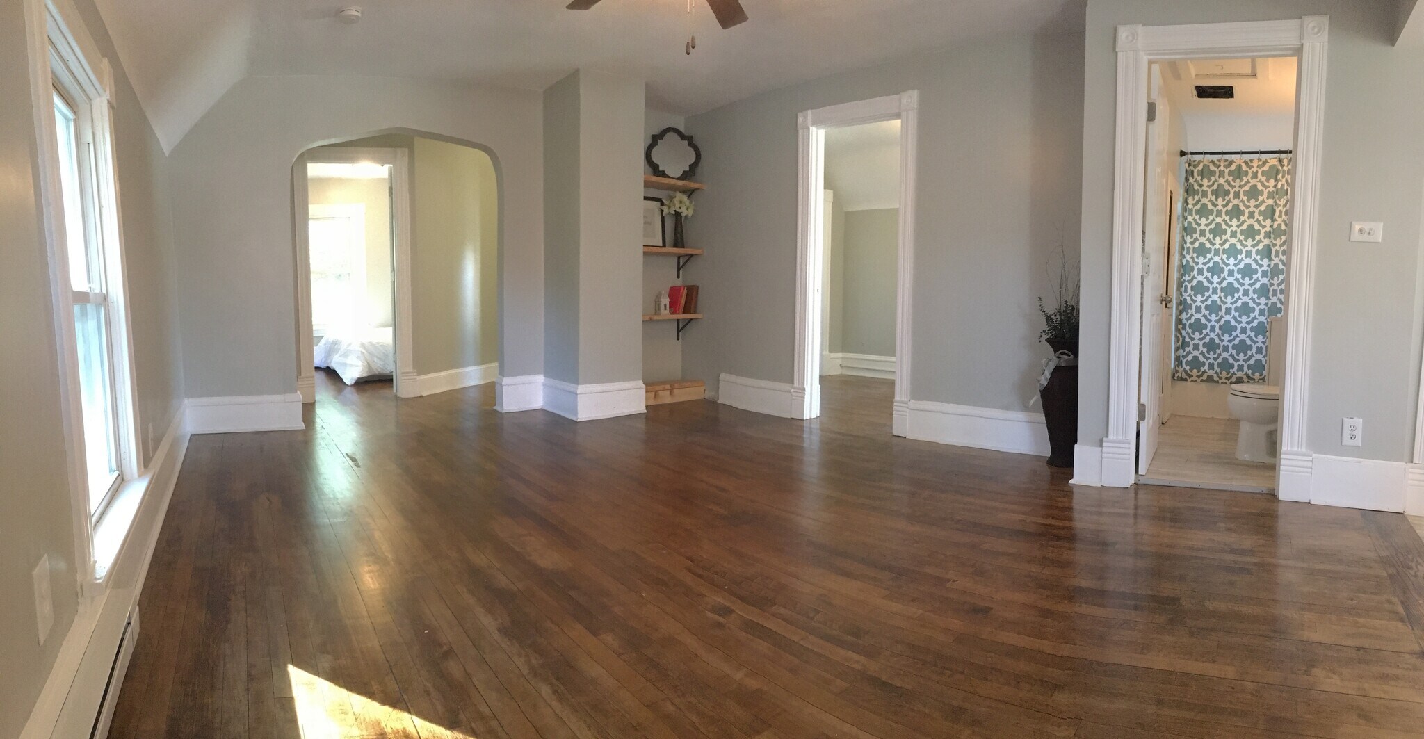 Newly painted walls and refinished trim for a shabby chic look. - 1927 Washington Street Northeast