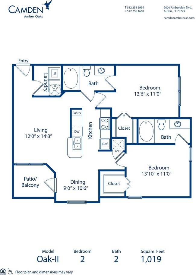 Floorplan - Camden Amber Oaks