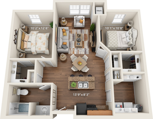 Floorplan - Riverside Senior Lofts