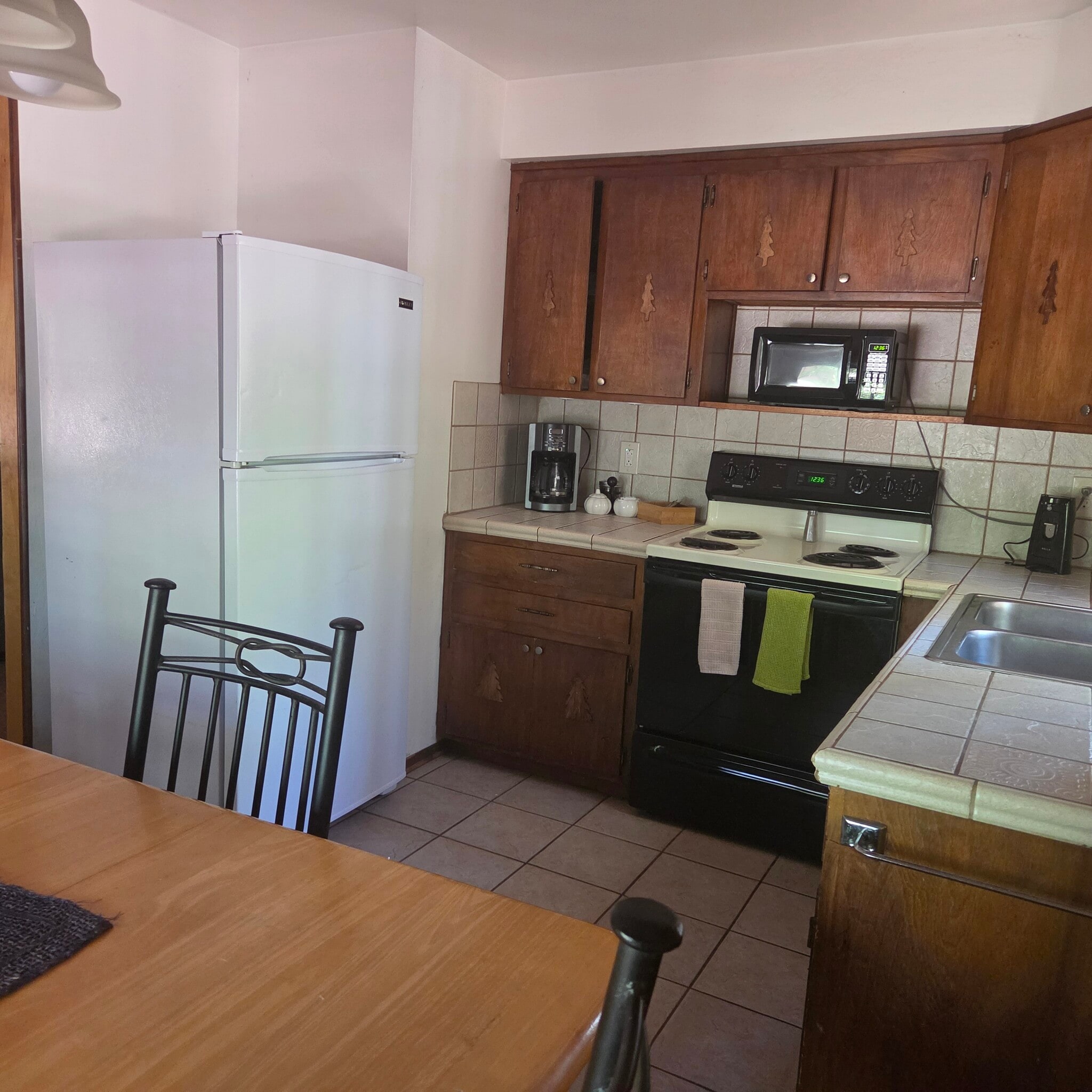 Cabin 7 Full Kitchen - 165 E White Mountain Blvd