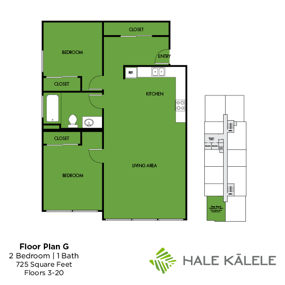 Floorplan - Hale Kalele Apartment Homes