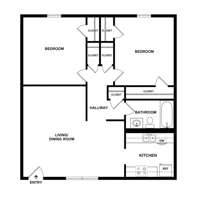Floorplan - Sunset Apartments