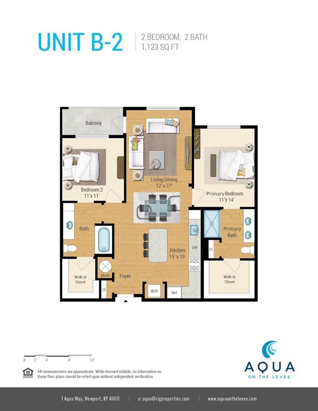 Floorplan - Aqua on the Levee