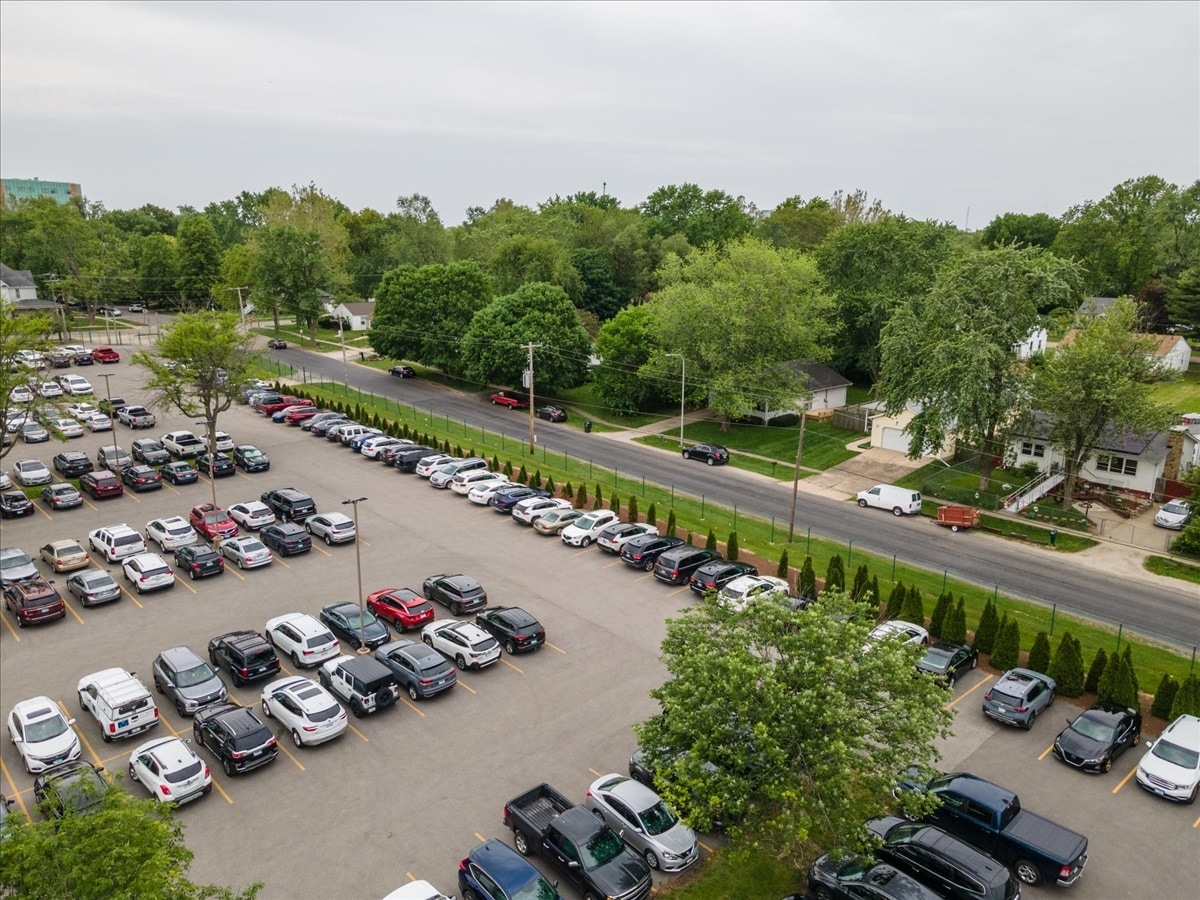 Carle Foundation Hospital Parking Lot directly across the street. - 1001 N Coler Ave