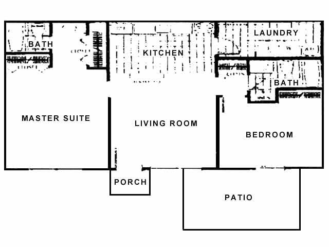 2BR/2BA - Durham Apartments