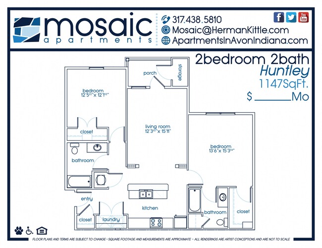 Floorplan - Mosaic Apartments