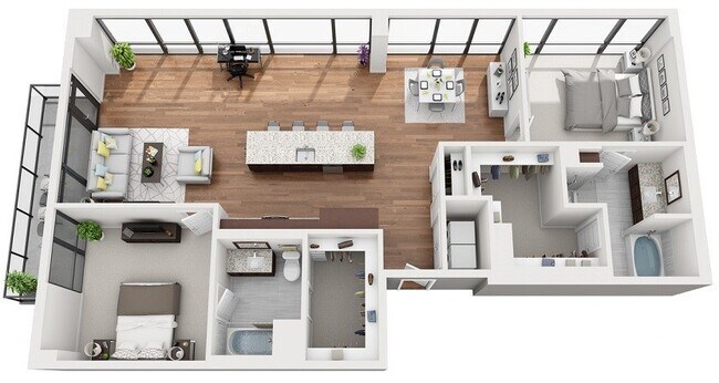 Floorplan - 1000 Speer by Windsor
