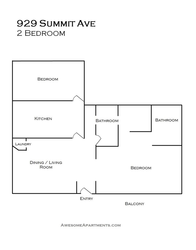 Floorplan - Summit Apartments