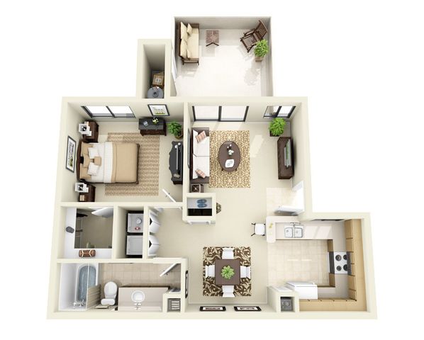 Floorplan - Towne Square Apartment Homes