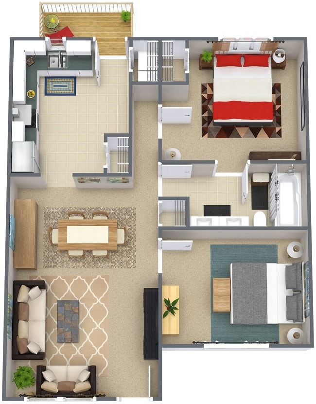 Floorplan - Cranberry Woods Townhomes