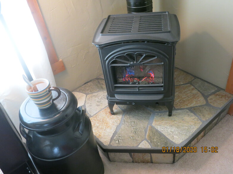 GAS STOVE IN THE LIVING ROOM - 345 8th Ave