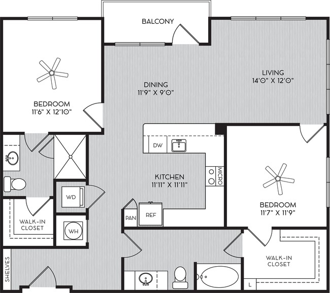 Floorplan - City View Vinings Apartments