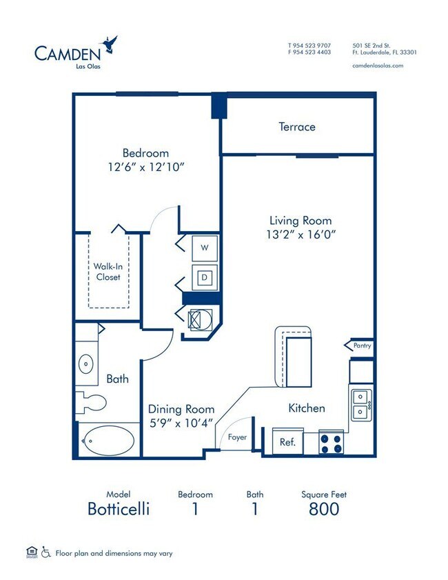 Floorplan - Camden Las Olas