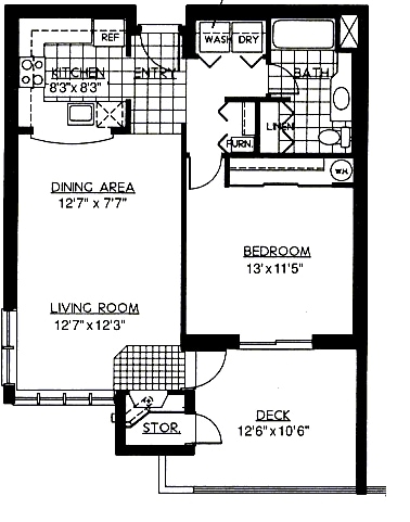 1BR/1BA - Quintet