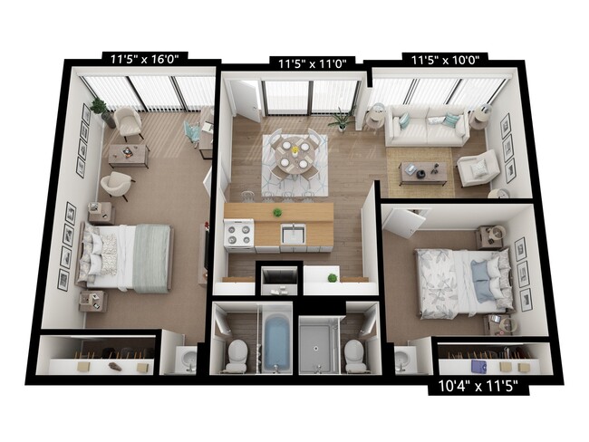 Floorplan - Executive Apartments