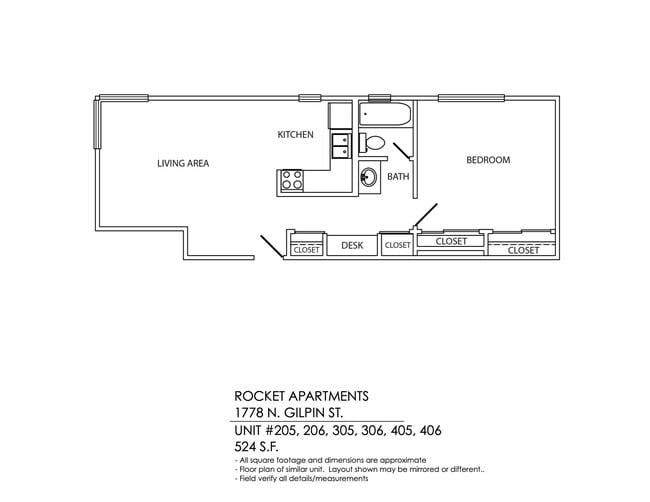 Floorplan - Rocket Apartments