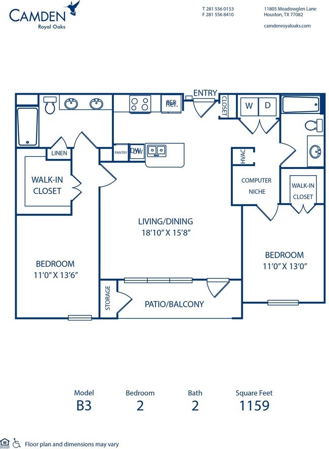 Floorplan - Camden Royal Oaks I