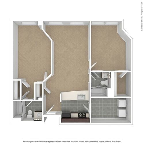 Floorplan - The Apartments at Boott Mills