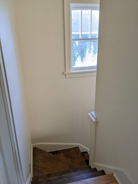 Looking down stairs - 4419 Cooke St