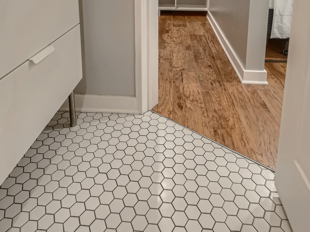 Bathroom floor details - 2100 Ridge Dr