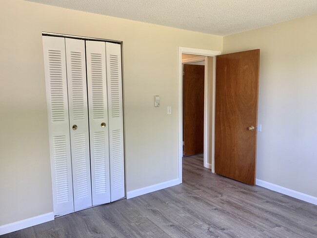 newly painted wall and closet door - 390 Great Rd