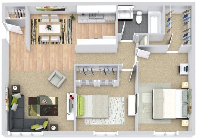 Floorplan - Metropolitan Lafayette Flats