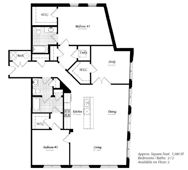 2BR/2BA - Columbia Place