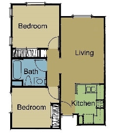 2BR/1BA - Vintage Hills Senior Apartments | Affordable Apartments 55+