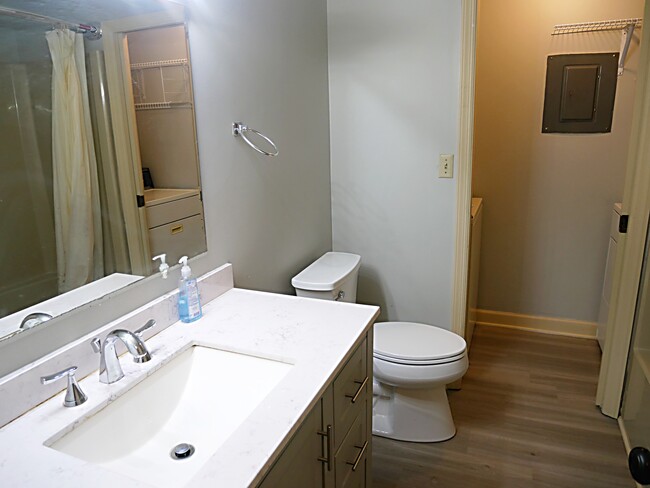 New vanity and Kohler toilet - 127 Arcadia Ln