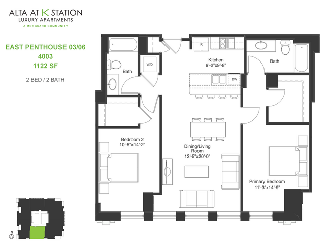 East Penthouse 03 & 06, Suite 4003 - Alta at K Station