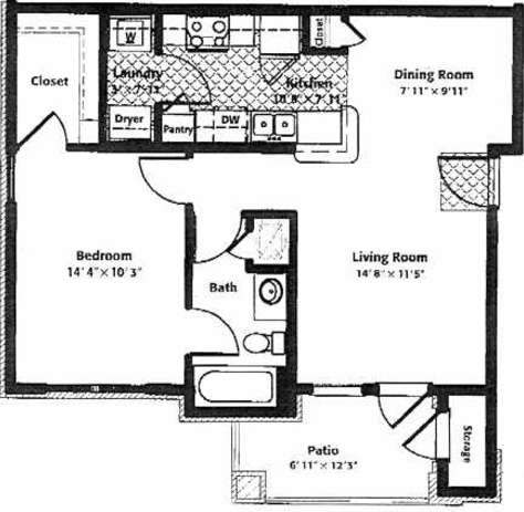 Floorplan - O'Fallon Lakes Apartments