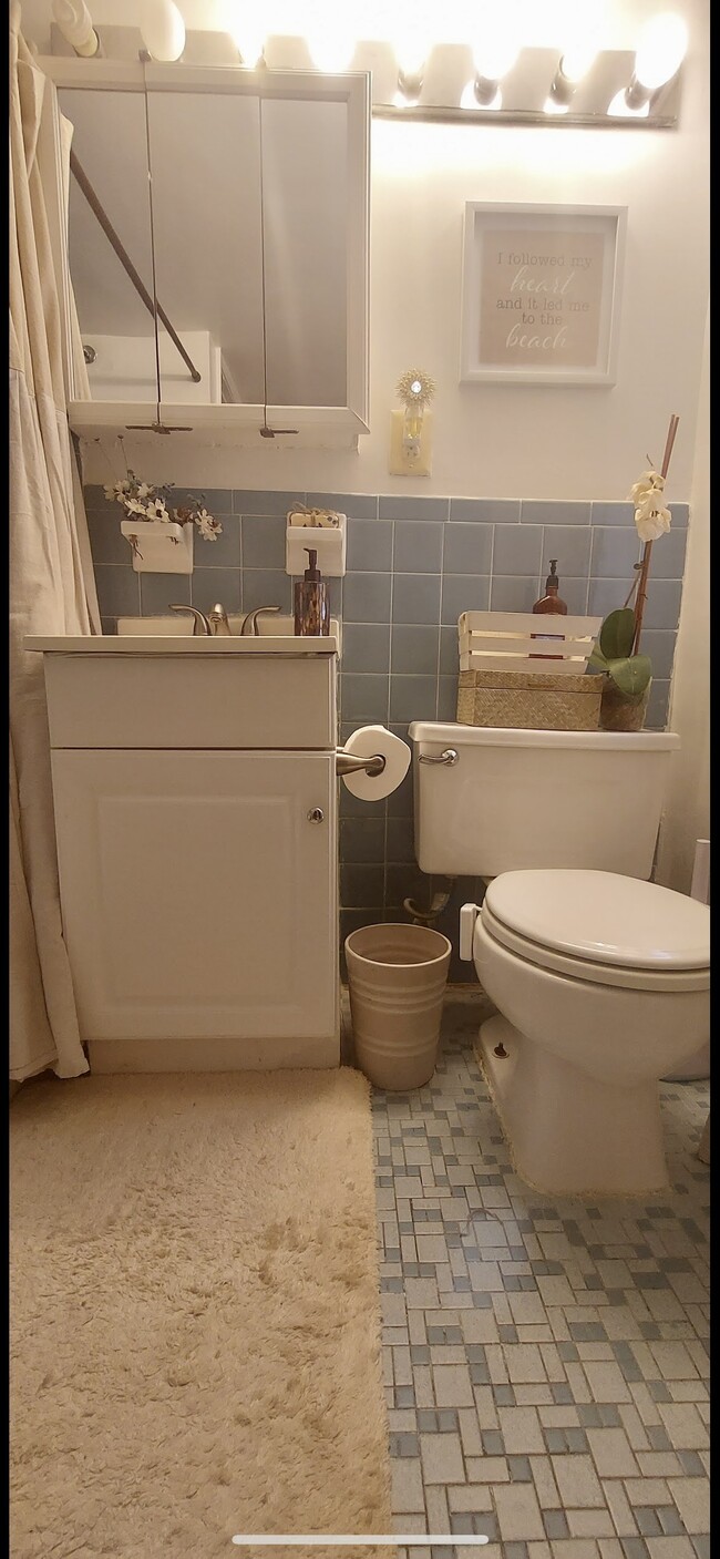 Bathroom with linen closet - 7519 Riverdale Rd