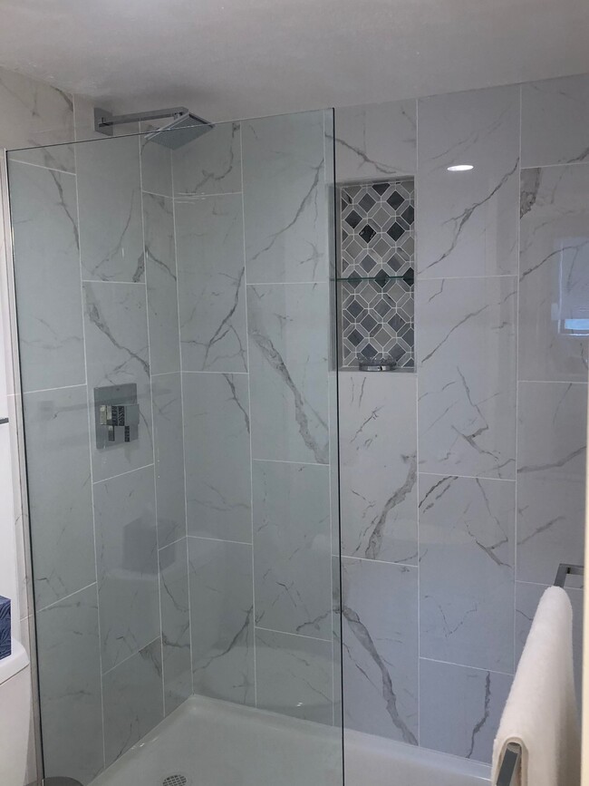 Marble Walk-In Shower - 111 Hamlet Hill Rd