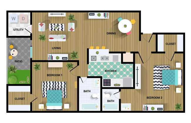 Floorplan - Villa Nueva Apartments