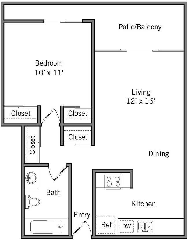 Floorplan - Americana Apartments