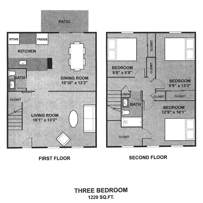 3BR/1.5BA - Kingston Green Apartments