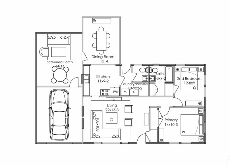 floor plan - 2244 Scott Rd