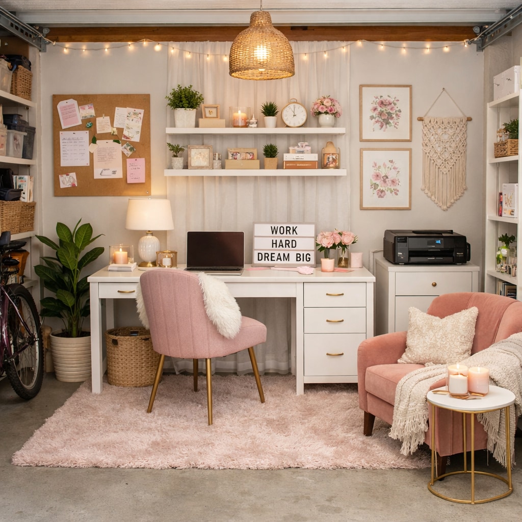 Mock up of using the back of the garage as an office - 701 NE 22nd Ave