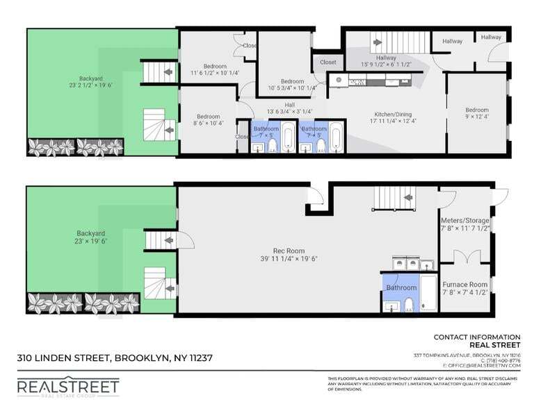 Building Photo - STUNNING 4+ BED 3 BATH DUPLEX + YARD IN PRIME BUSHWICK TOWNHOUSE