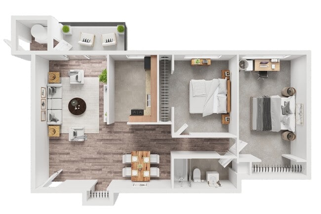 2 Bedroom - Walker Manor