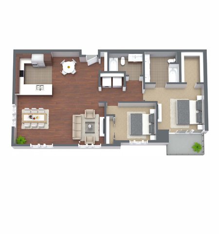 Floorplan - Nineteen800 Apartments