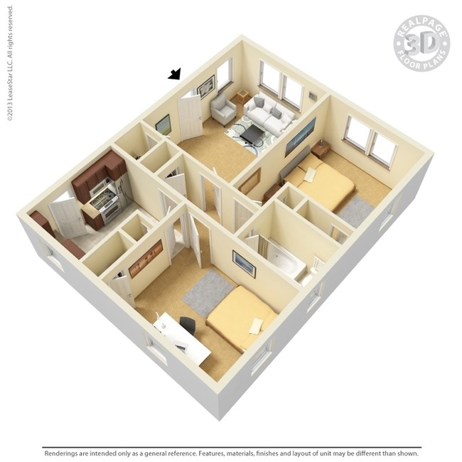 2BR/1BA - Woodmont Terrace Apartments